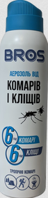 Брос засіб від комарів і кліщів 90 мл