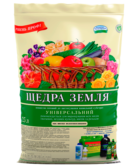 Щедра земля субстрат 25 л